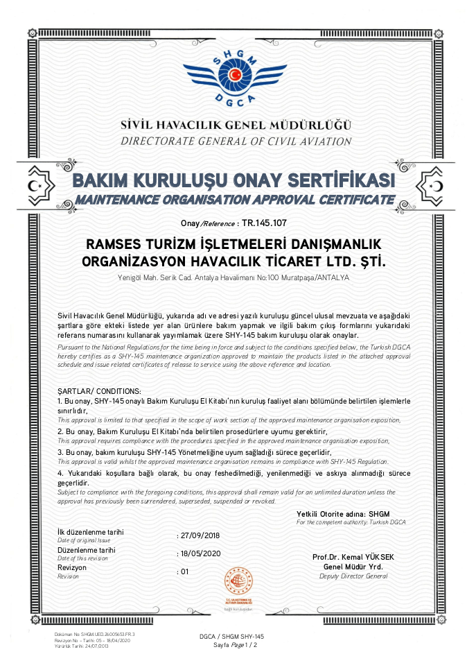 TR.145.107 from 18 May 2020
